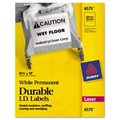 Avery Consumer Products AVE6576 Durable ID Labels- Laser- Permanent- 1-.25in.x1-.75in.- WE AV463431